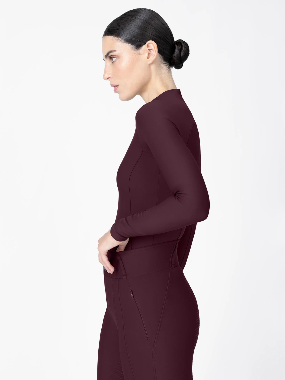 Maximilian Origin Long Sleeve Base Layer Burgundy