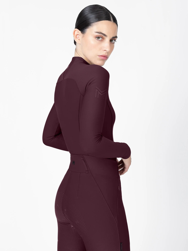 Maximilian Origin Long Sleeve Base Layer Burgundy