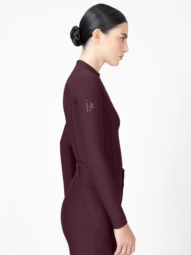 Maximilian Origin Long Sleeve Base Layer Burgundy