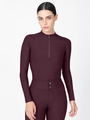 Maximilian Origin Long Sleeve Base Layer Burgundy
