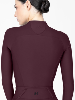 Maximilian Origin Long Sleeve Base Layer Burgundy