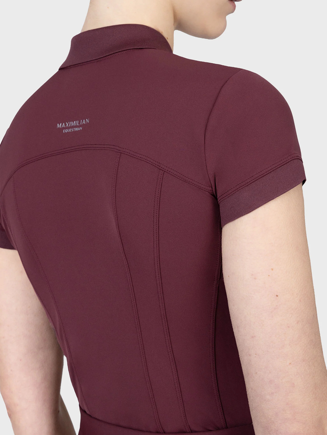 Maximilian Arc Short Sleeve Polo Shirt Rosewood