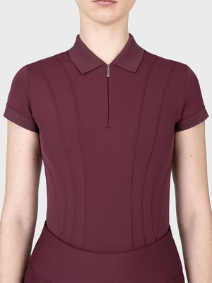 Maximilian Arc Short Sleeve Polo Shirt Rosewood