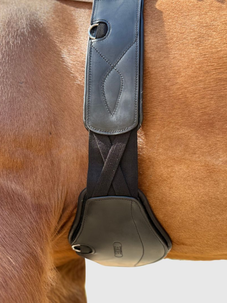 Correct Connect Removable Leather Pads for Pressure Relief Comfort Long Girth