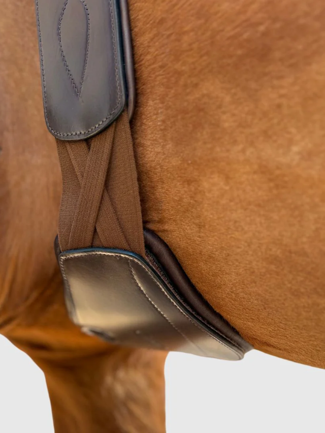 Correct Connect Removable Leather Pads for Pressure Relief Comfort Long Girth