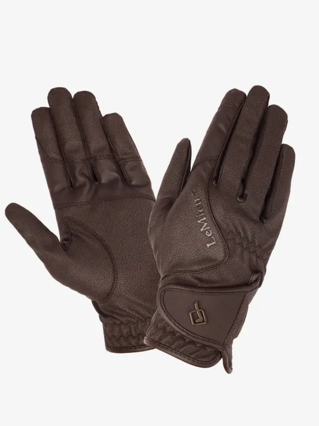 LeMieux Close Contact Gloves Brown