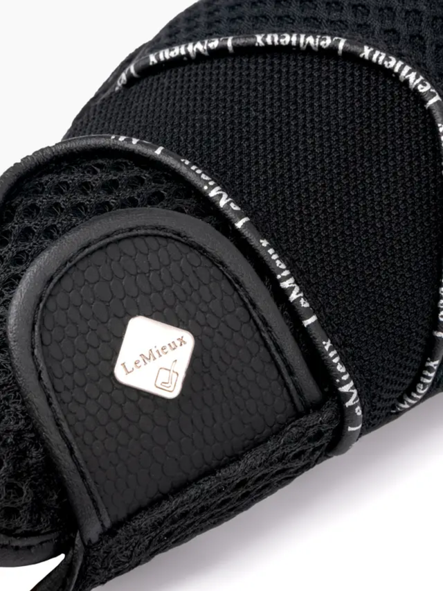 LeMieux 3D Mesh Riding Gloves Black