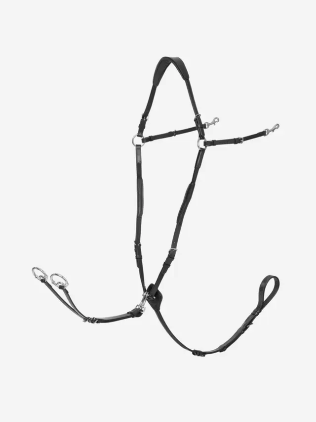 LeMieux Breastplate (D-Ring Attachment) Black/Silver