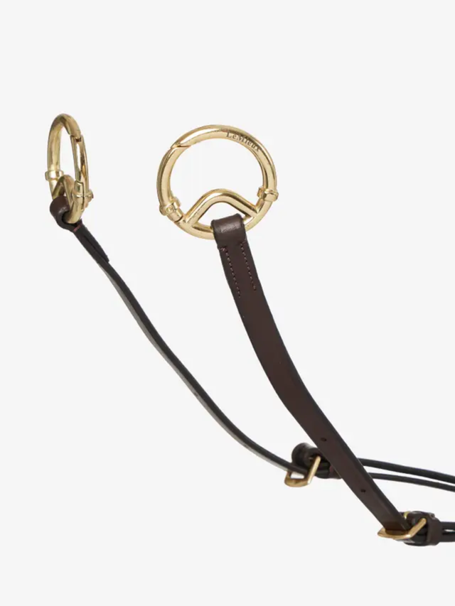 LeMieux Breastplate (D-Ring Attachment) Havana/Brass