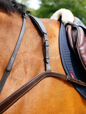 LeMieux Kudos Bridge Breastplate Havana