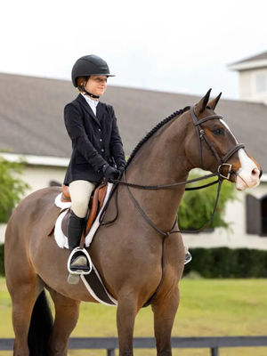 LeMieux Stitched Hunter Bridle with Laced Reins