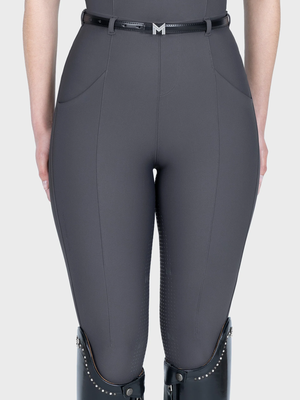 Maximilian Halo Riding Leggings + Belt Graphite