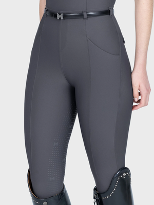 Maximilian Halo Riding Leggings + Belt Graphite