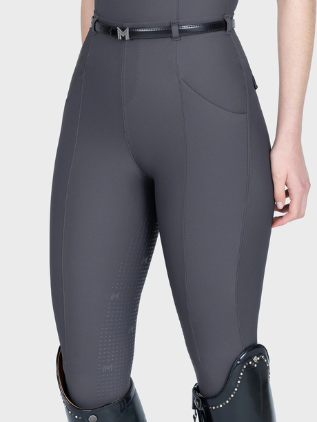 Maximilian Halo Riding Leggings + Belt Graphite