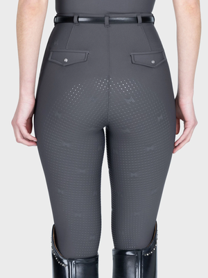 Maximilian Halo Riding Leggings + Belt Graphite