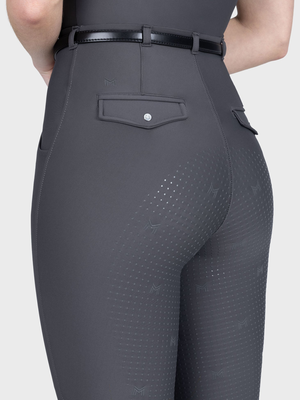 Maximilian Halo Riding Leggings + Belt Graphite