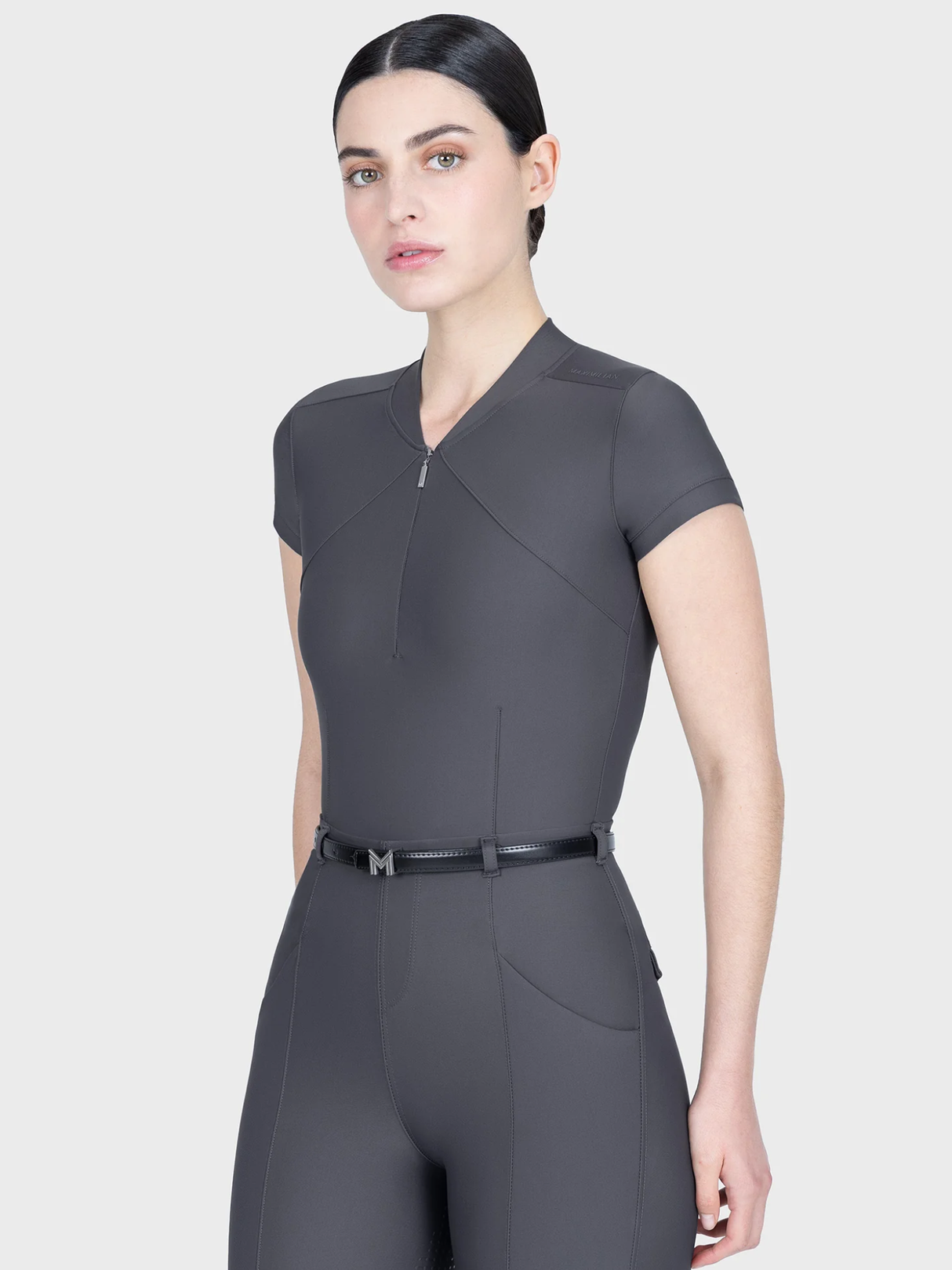 Maximilian Velya Short Sleeve Base Layer Graphite