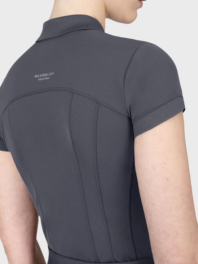 Maximilian Arc Short Sleeve Polo Shirt Graphite