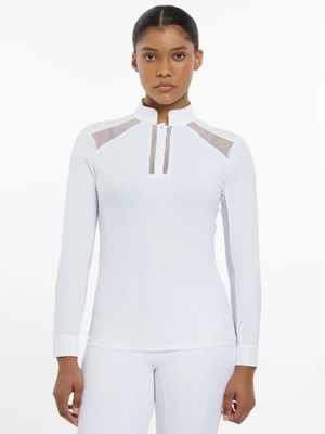LeMieux Camille Long Sleeve Show Shirt White