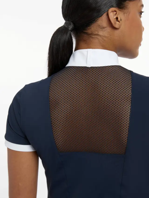 LeMieux Camille Short Sleeve Show Shirt Navy