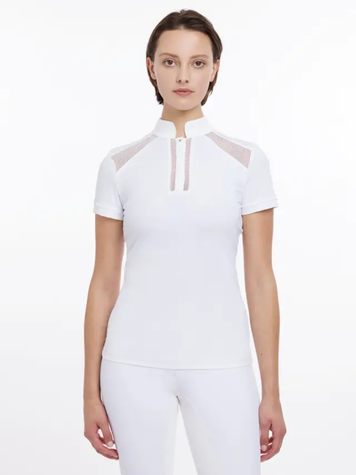 LeMieux Camille Short Sleeve Show Shirt White