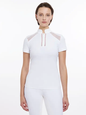 LeMieux Camille Short Sleeve Show Shirt White