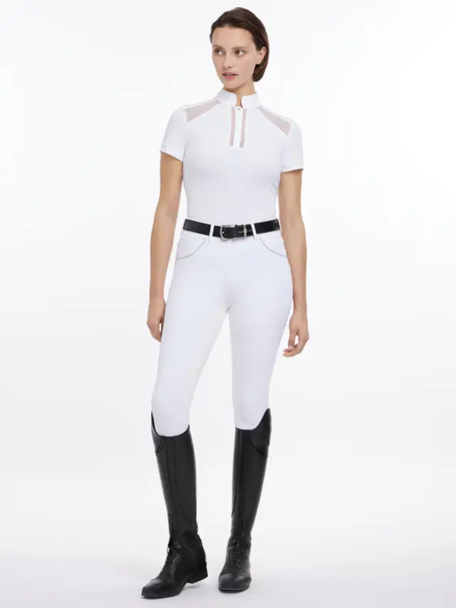 LeMieux Camille Short Sleeve Show Shirt White