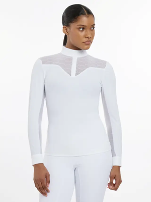 LeMieux Emily Long Sleeve Show Shirt White