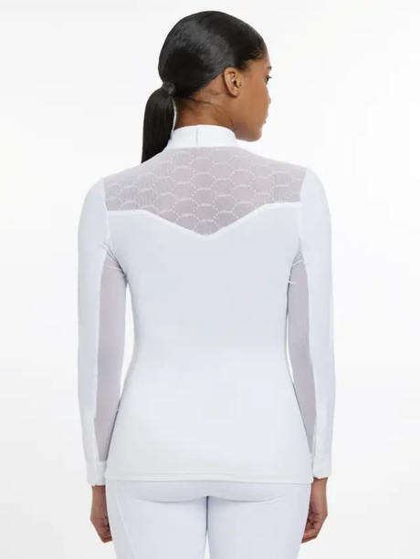 LeMieux Emily Long Sleeve Show Shirt White