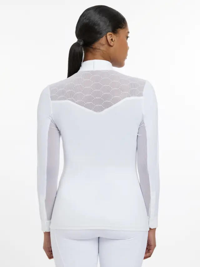 LeMieux Emily Long Sleeve Show Shirt White