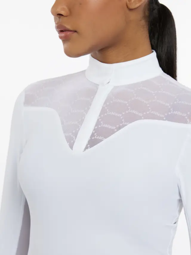 LeMieux Emily Long Sleeve Show Shirt White