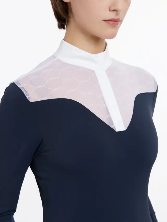 LeMieux Emily Long Sleeve Show Shirt Navy