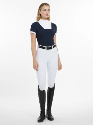 LeMieux Sophia Short Sleeve Show Shirt Navy