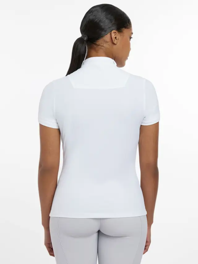 LeMieux Sophia Short Sleeve Show Shirt White