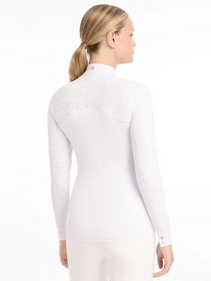 LeMieux Olivia Long Sleeve Show Shirt White