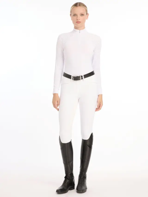 LeMieux Olivia Long Sleeve Show Shirt White