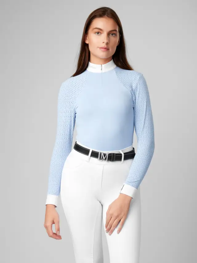 LeMieux Olivia Long Sleeve Show Shirt Mist