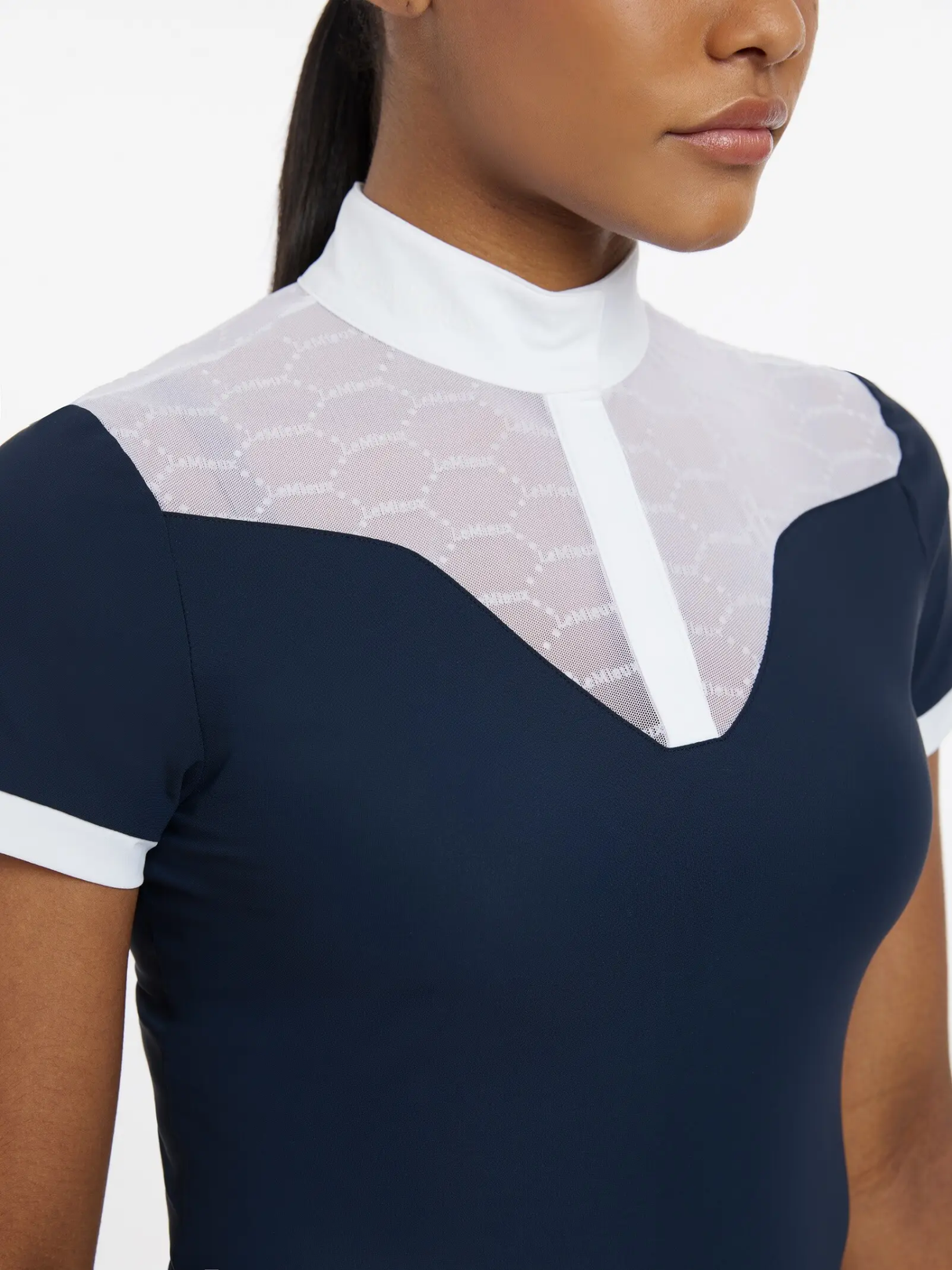 LeMieux Emily Short Sleeve Show Shirt Navy
