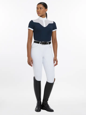 LeMieux Emily Short Sleeve Show Shirt Navy