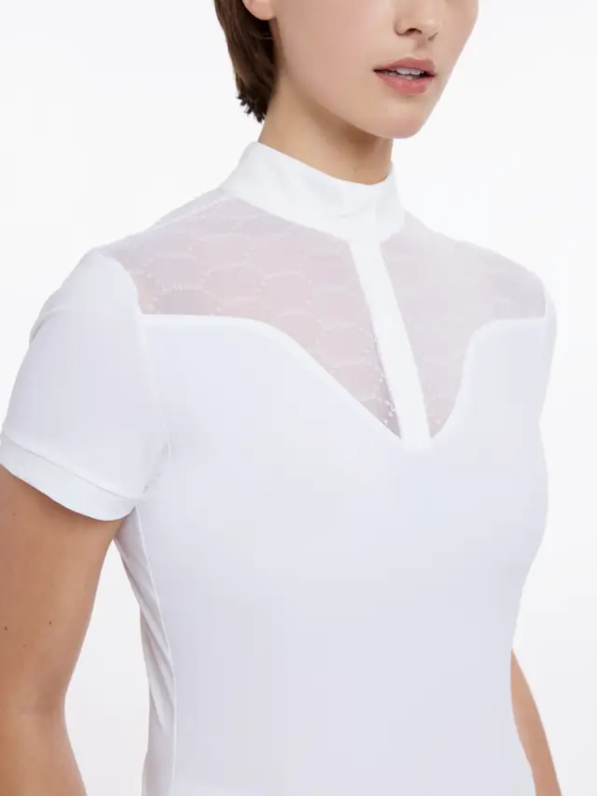 LeMieux Emily Short Sleeve Show Shirt White