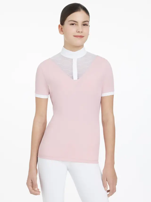 LeMieux Young Rider Eva Short Sleeve Show Shirt Blossom
