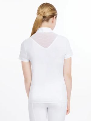 LeMieux Young Rider Eva Short Sleeve Show Shirt White