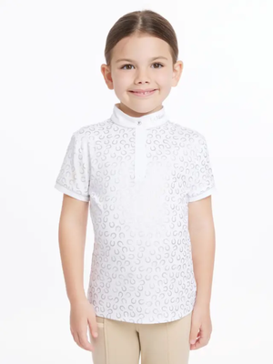 LeMieux Mini Bella Show Shirt White/Horseshoes