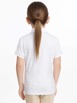 LeMieux Mini Bella Show Shirt White/Horseshoes