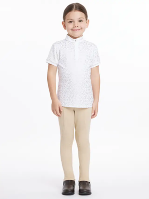 LeMieux Mini Bella Show Shirt White/Horseshoes