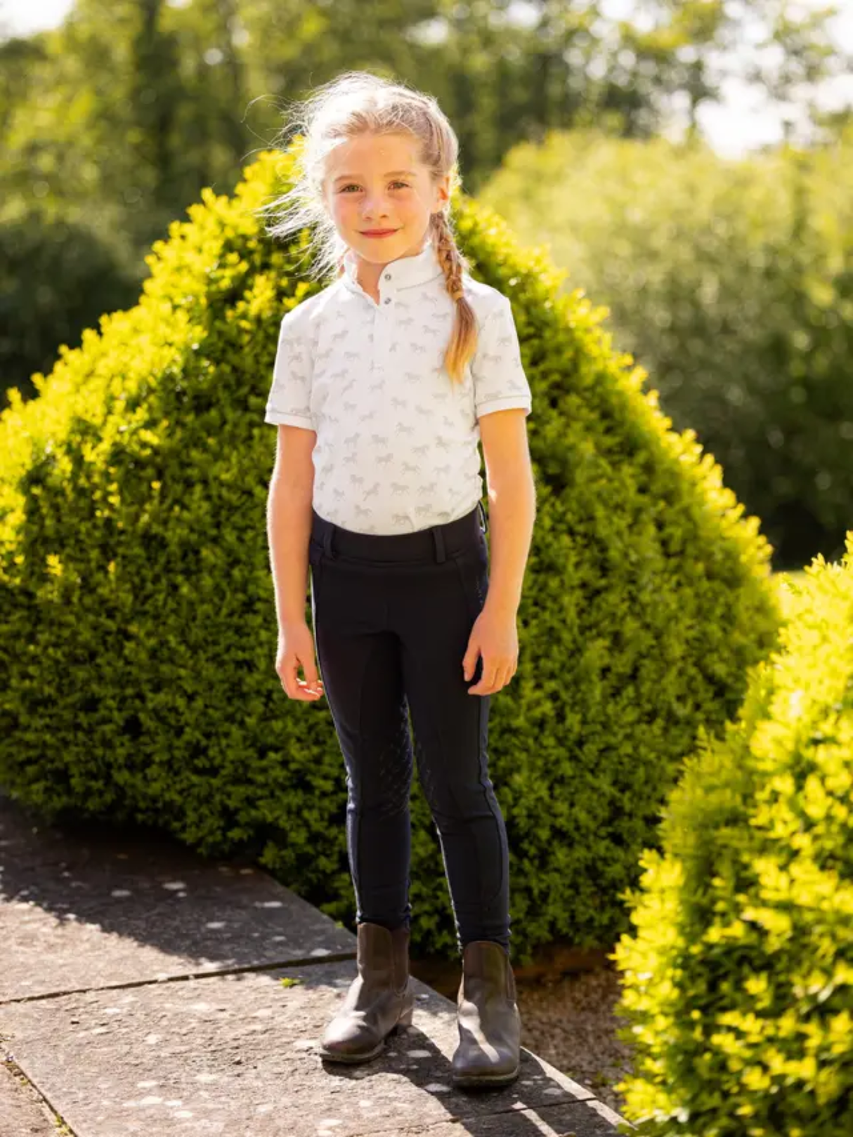 LeMieux Mini Bella Show Shirt White/Ponies