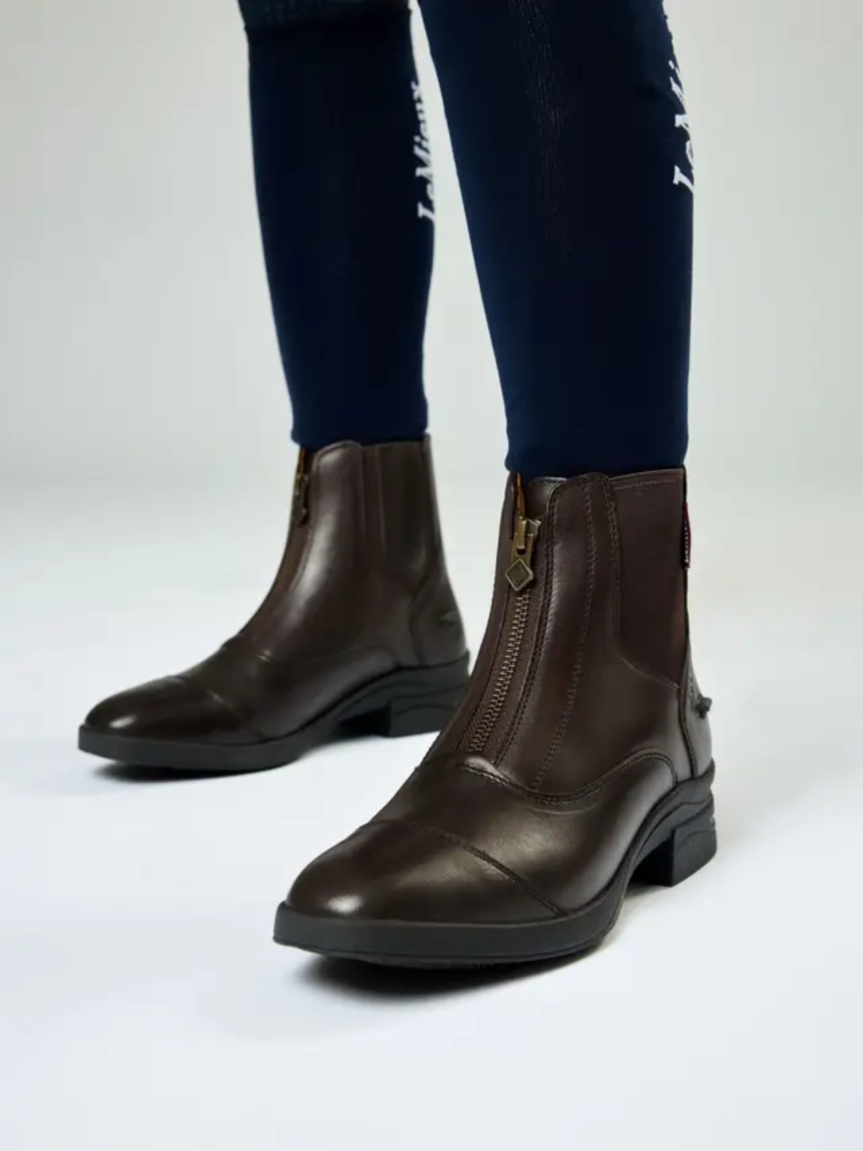 LeMieux New Junior Zip Paddock Boot Brown