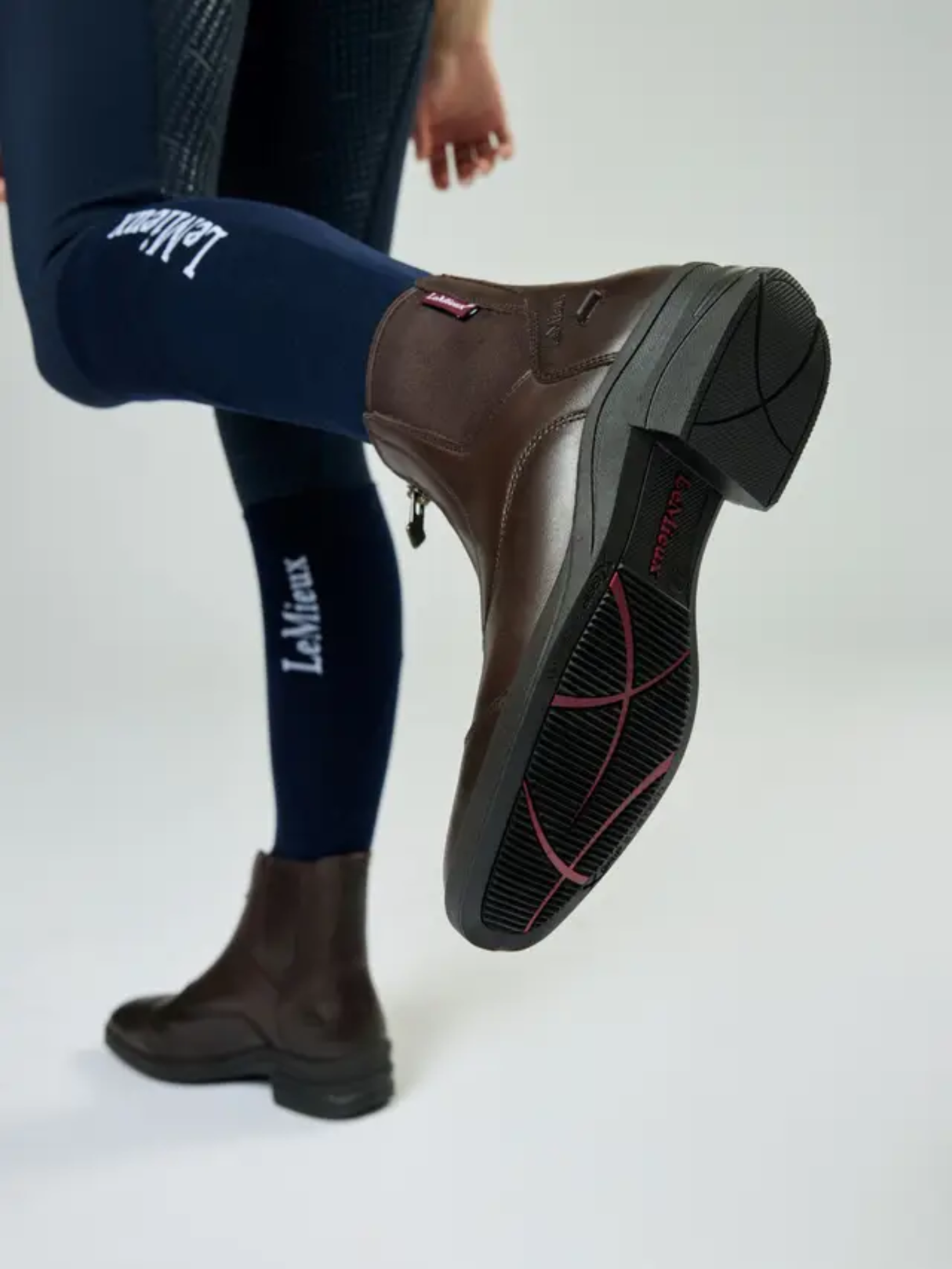 LeMieux New Junior Zip Paddock Boot Brown