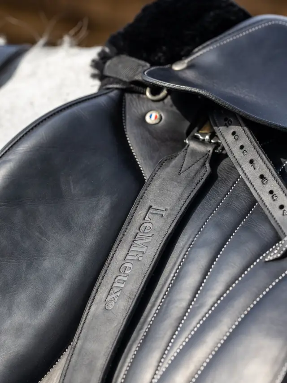 LeMieux Vector Pro Stirrup Leather Black