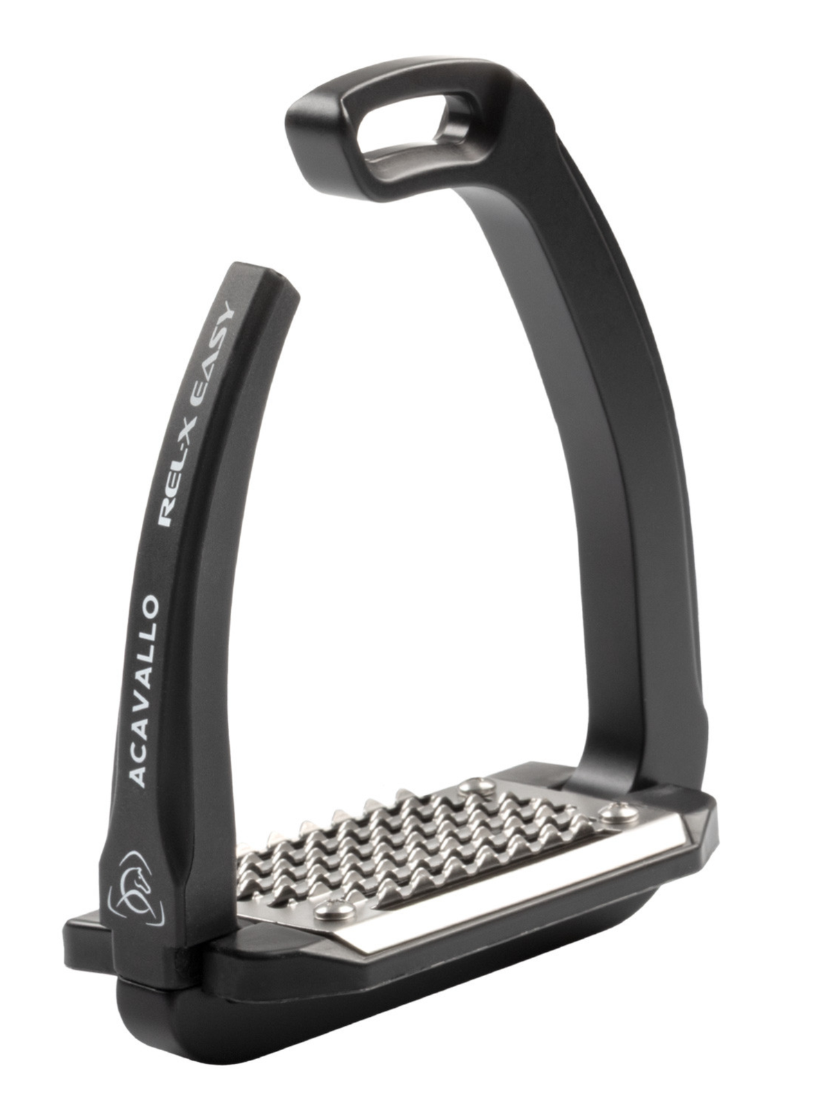 Acavallo Rel-X Easy Stirrups Shaped Arm Black